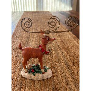 GT Merchandising Vintage Rudolph The Red Nosed Reindeer Photo Holder